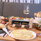Preview: Raclette- Tischgrill für 2 Personen Holz